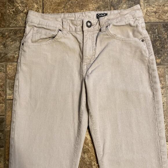 Volcom Corduroy Kinkade Pants Size 30x30 White Classic Straight Leg Cotton - Picture 2 of 9